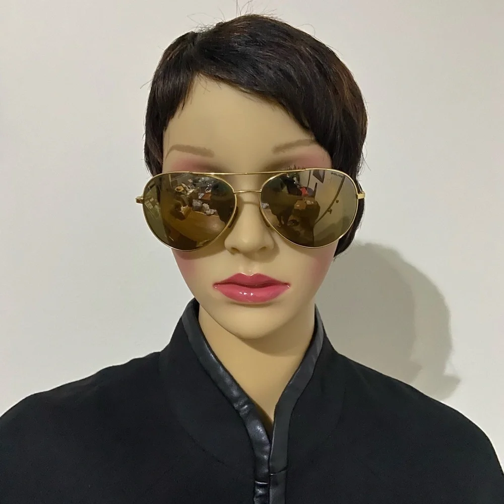 Police unisex S8991 aviator gold sunglasses